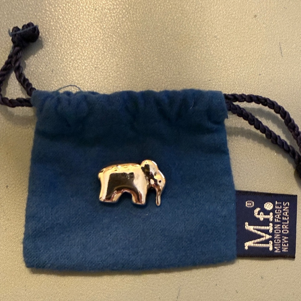 Mignon Faget Silver Elephant Pendant